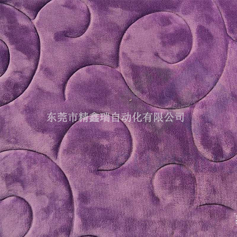 絨質坐墊地毯高周波壓花